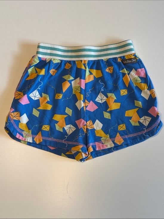 Matilda Jane Other - Matilda Jane Bright Blue Kite-Print Athletic Shorts Sz 8 EUC